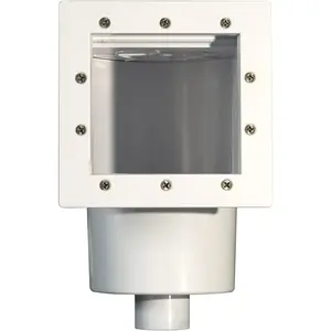 Poolzilla Standard Complete Thru-Wall Skimmer Kit | Above Ground Pools | White