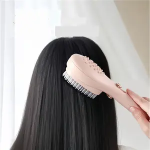 Viral Retractable Hairbrush! Press-Type Self-Cleaning Cushion Comb， Portable Travel Size with Magic Massage Pins， Satisfying ASMR Scalp Cleaning Gadget， Perfect Gift for Her – Fits Curly/Straight/Thick Hair.