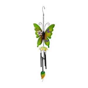 Northlight 15.75" Metal Butterfly Outdoor Garden Windchime