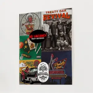 Treaty Oak Revival Collage Poster No Frame, Wall Art, Album Decor, Music Art