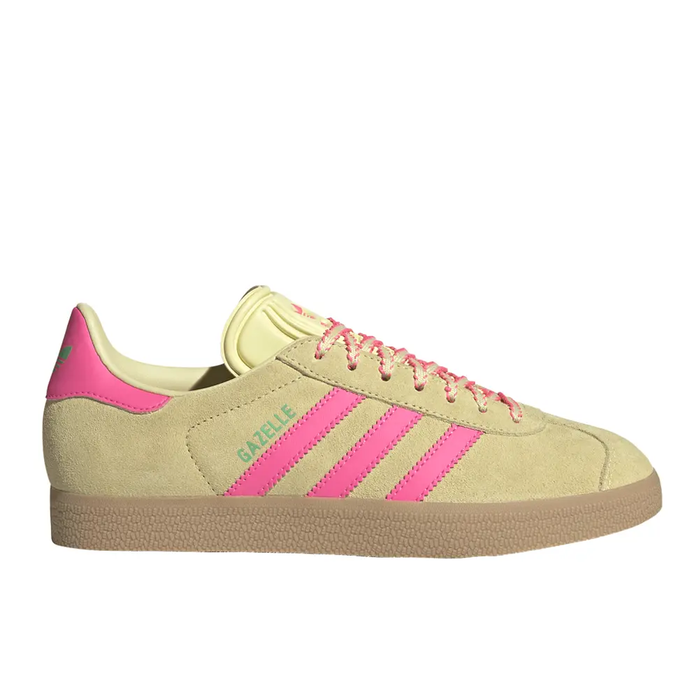 adidas Womens Gazelle Sneakers Shoes Casual - Yellow adidas Womens Gazelle Sneakers Shoes Casual - Yellow
