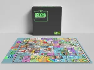 Booze Board: Shots & Ladders Party Game for 21+ - Classic Twist with Drinking Challenges