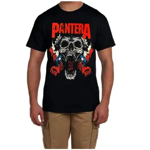 PANTERA MOUTH FOR WAR Heavy Metal Band Black T-Shirt, Graphic tees, Streetwear, Short sleeve, T Shirt for Men, cotton, Top, Menswear