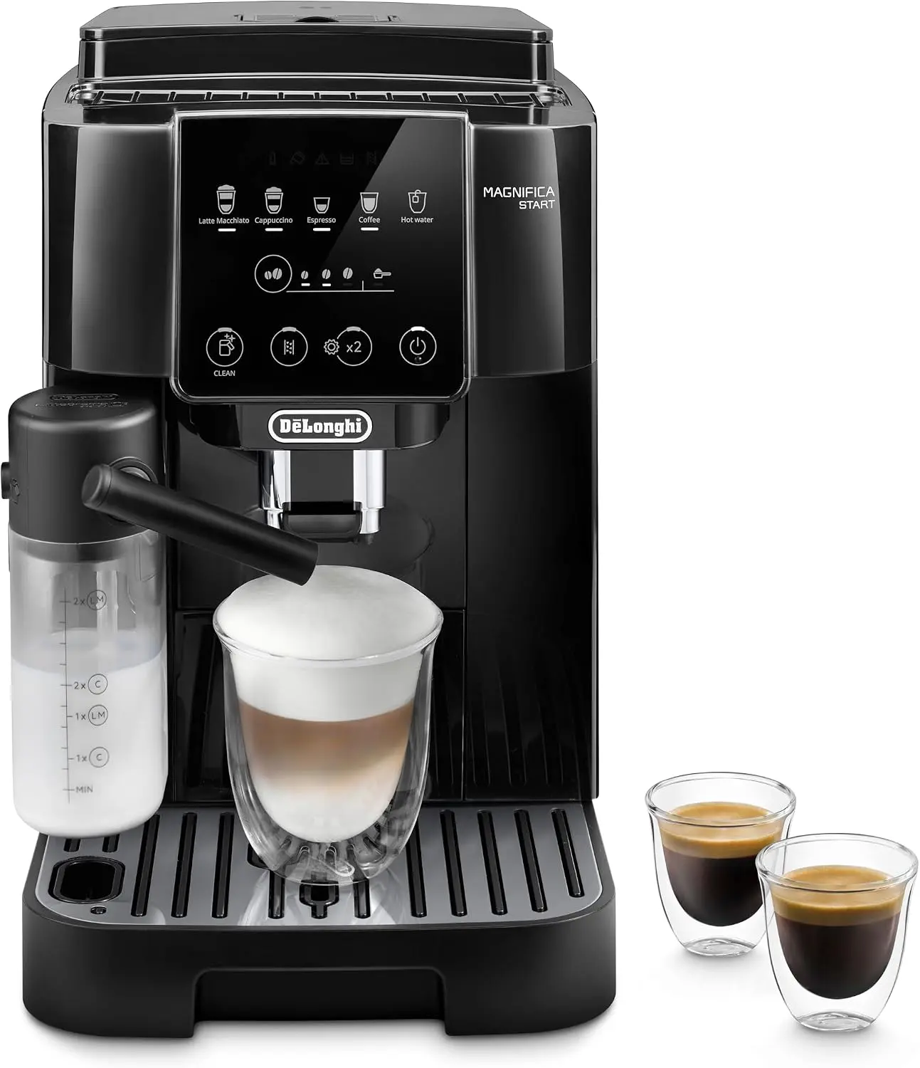 Start Automatic Espresso Machine, Milk Frother, Black
