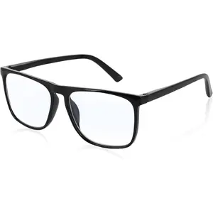 Oversized 2.75 Reading Glasses Men Big Square Readers for Large Head 1.0 1.25 1.5 1.75 2.0 2.25 2.5 2.75 3.0 3.5 4.0 5.0 6.0 (Black, 275)