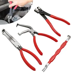 4 Piece Automotive Electrical Disconnect Pliers Kit, 60-Degree Connector Separators & Hose Clamp Tools, Corrosion-Resistant Steel with Ergonomic Grip for DIY & Mechanics, Perfect Christmas Gift