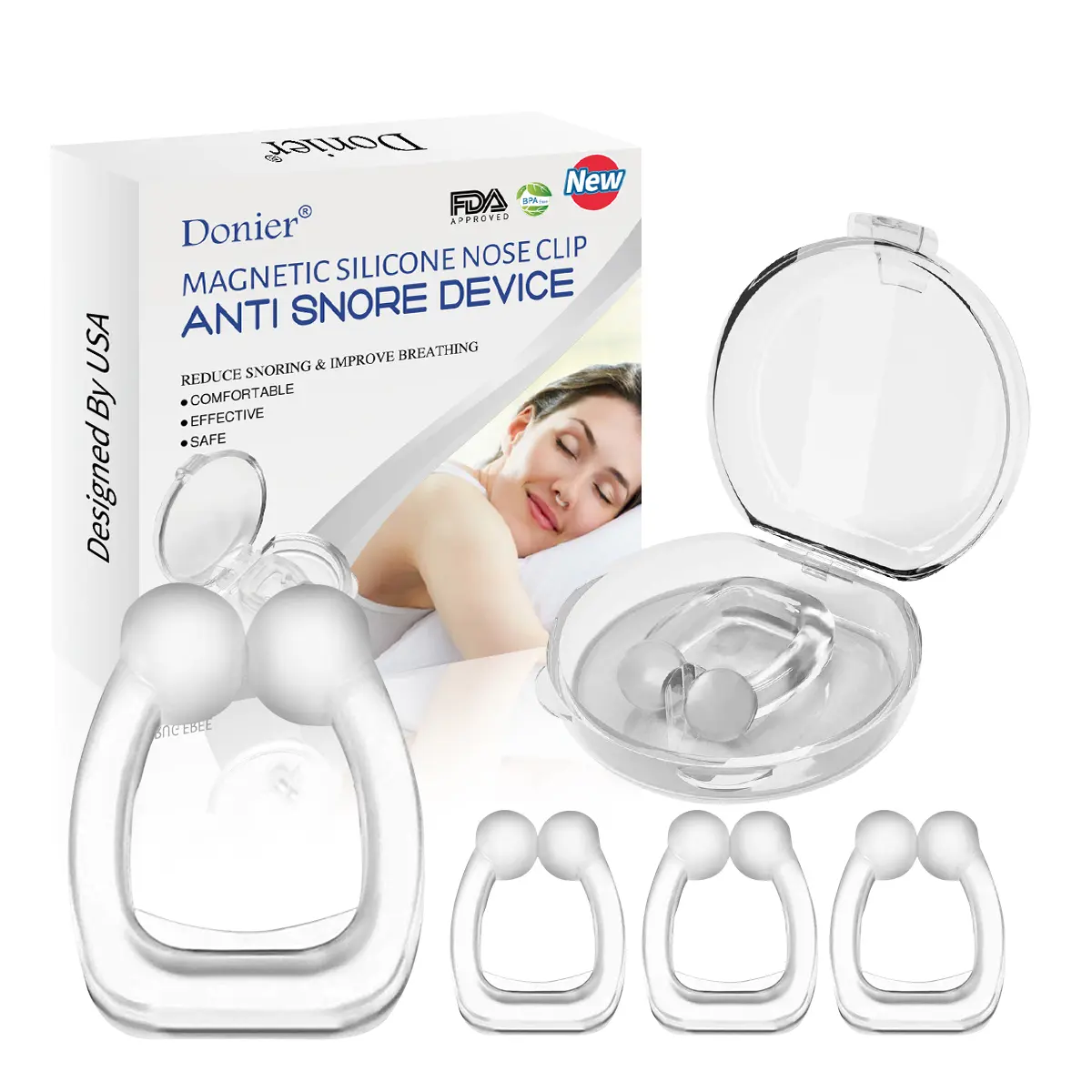 Anti-Snoring Nasal Dilator Set Anti Snoring Device-4 set  gentle adhesion  pain free removal