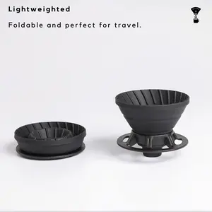 ONCAMP Platinum Silicone Collapsible Heat-Resistant Pour-Over Coffee Dripper Filter Lightweight Detachable