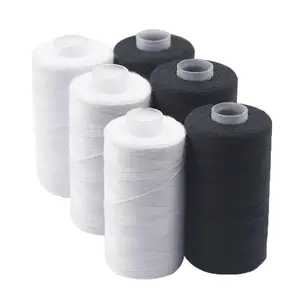 4 Pack Durable Polyester Thread 500m, Generous Length, Strong Sewing Threads for Clothing, and, Ideal for Sewing Supplies, Sewing Machine Thread