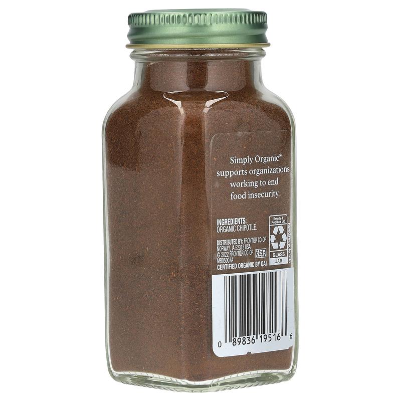 Simply Organic Organic Chipotle Powder, 2.65 oz (75 g)