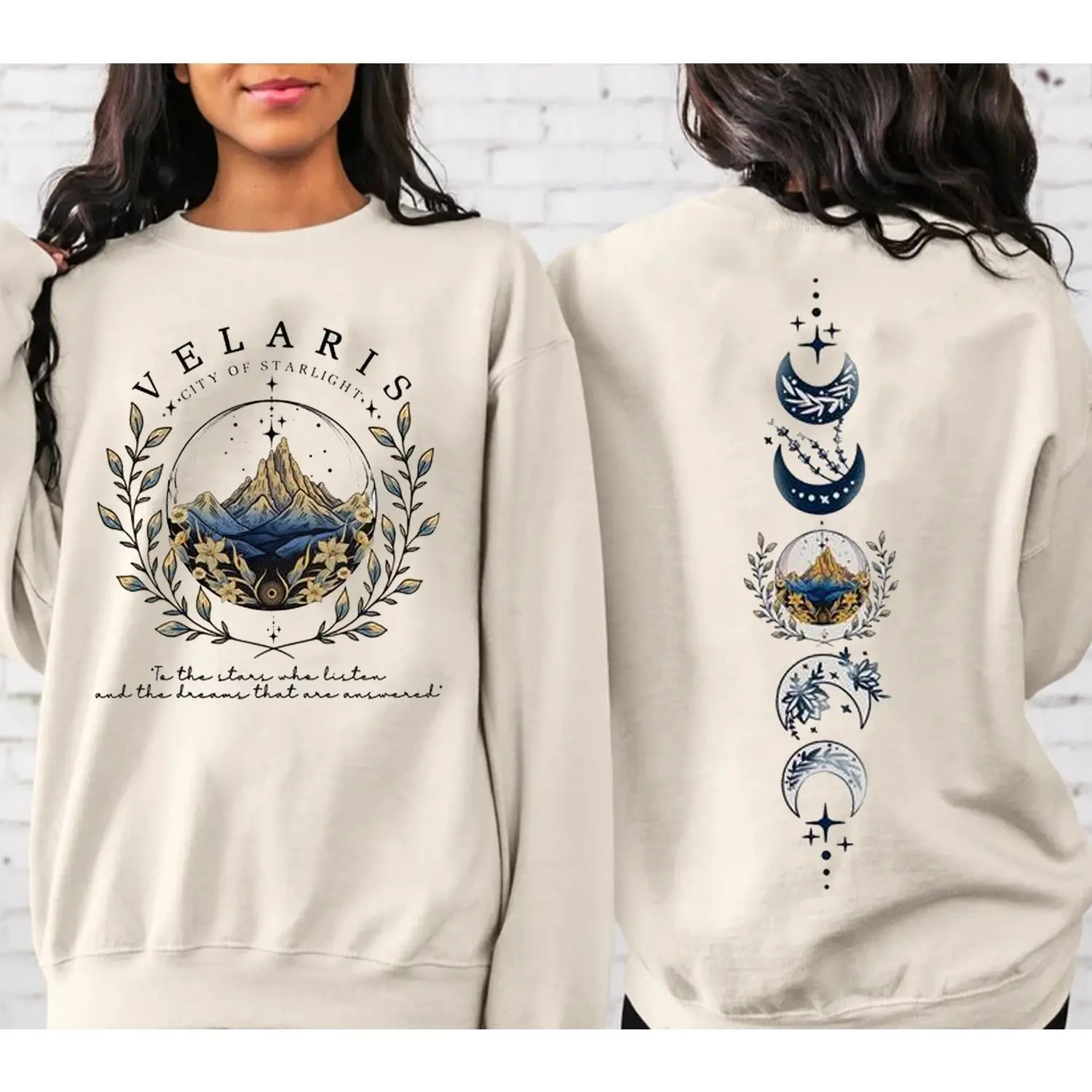 Velaris ACOTAR 2 Side Sweatshirt, Velaris City Of Starlight Shirt, The Night Court Shirt, SJM Merch Shirt, Court of Dreams, Rhysand, Bookish Merch, Booktok Shirt