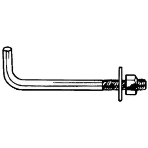 Acorn International AB128HD Anchor Bolt - 0.5 x 8 in. Galvanized - Pack of 50