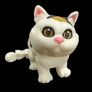 Calico Cat 3D Printed Articulating Figurine