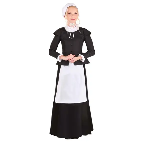 Girl's Thankful Pilgrim Costume