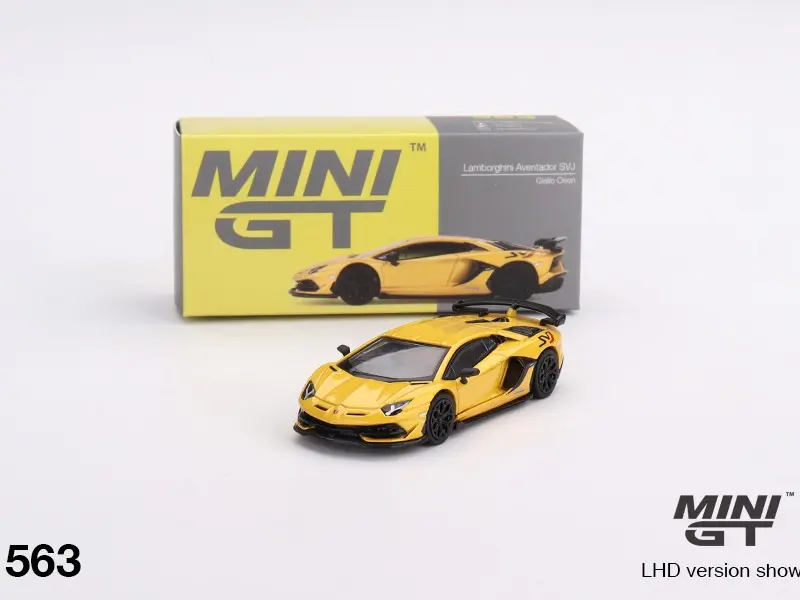 1:64 Mini GT #563 Lamborghini Aventador SVJ Giallo