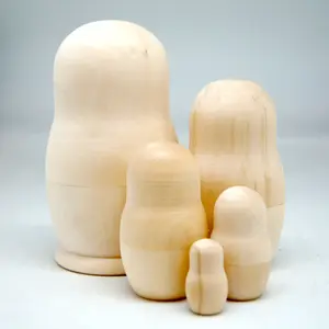 Make It Take It 5 Piece Wooden Matreshka Nesting Doll by G. DeBrekht -  - U5N-MD