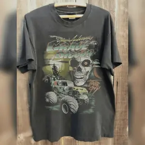 Vintage 1990s Grave Digger Monster Jam Unisex Tee Shirt Unisex Cotton T-Shirt Essential Cotton Tee All Fit Style