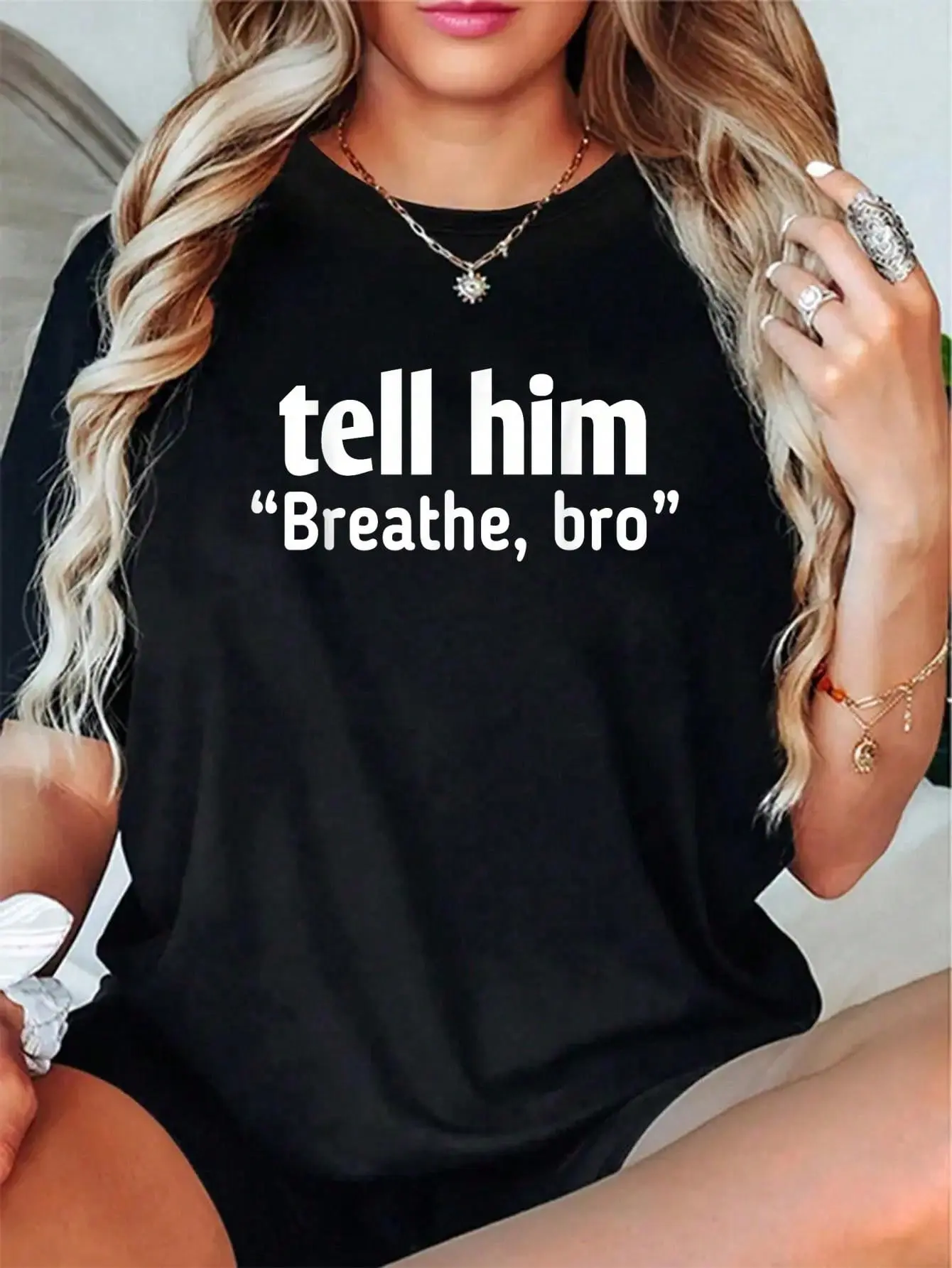Women's 100% Cotton Short-Sleeve Crew Neck T-Shirt - Certified Boogeyman Bold Gym Motivation Quote Graphic Print, Lightweight Comfortable Vibrant Casual Top