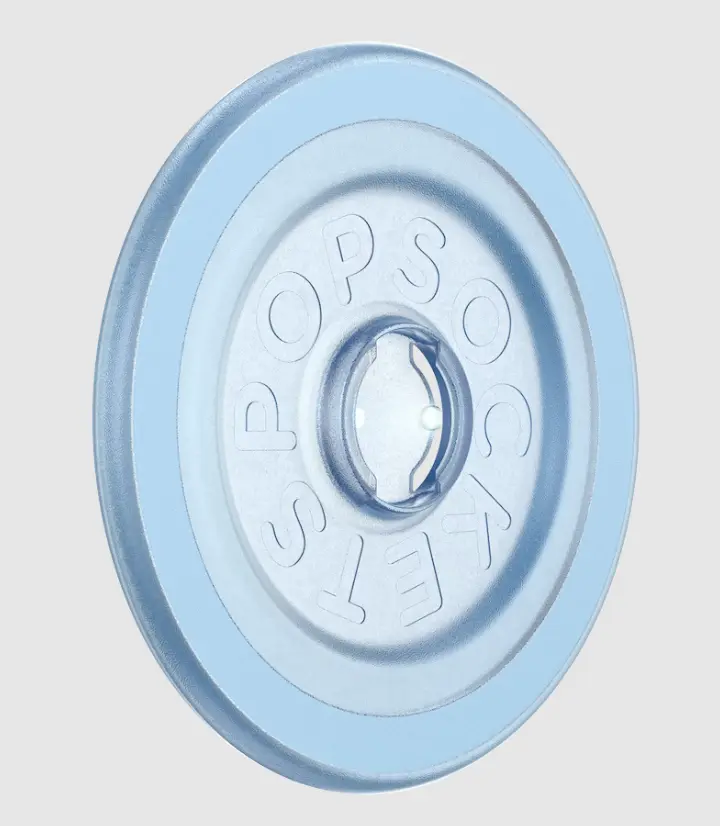 PopSockets Translucent Ice Blue MagSafe Round Base Smartphone Accessory - Translucent Plastic Aesthetic Mobile Hands-Free Grip, MagSafe-Fit Phone Holder for Enabled Devices, Accessories