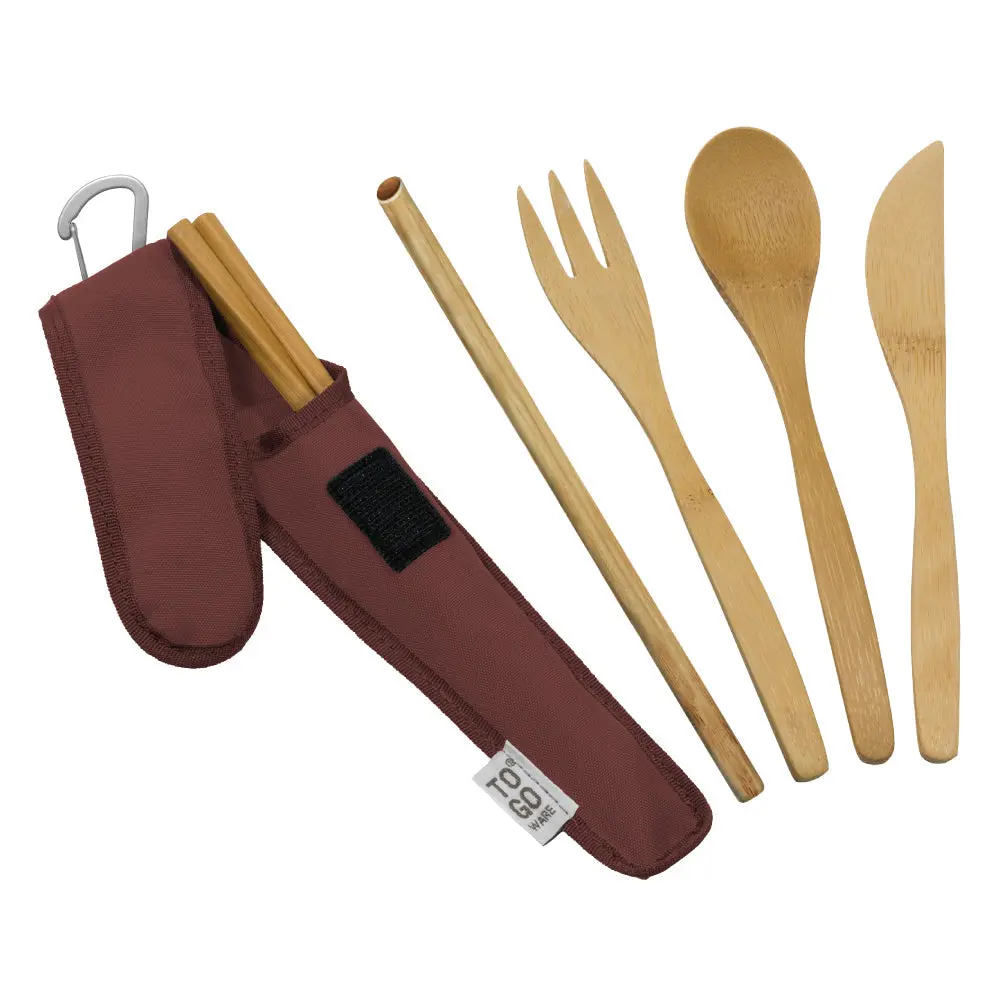 To-Go Ware Bamboo Utensil Set with Straw