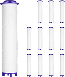 Shower Head Filters for High Pressure Shower Head, 12 PCS PP-Cotton Filter Cartridge for Hard Water Soften Hard Water, Handheld Shower Head Replacement Filters