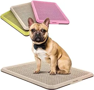 BANU Puppy Pee Pad Holder Indoor Outdoor Dog Potty Toilet Training Tray 20" x 16" for Small and Medium Dogs