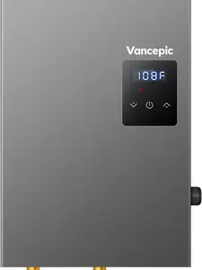 18kW Tankless Water Heater Electric 240V, Instant Endless Hot Water, Energy Saving Self-Modulating, LED Display, Compact Design for Home Use