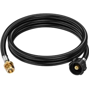 Propane Hose Adapter 1lb to 20lb, 4ft Propane Tank Hose fit for Weber/Coleman/Blackstone Grill, Buddy Heater, Smoker, Camp Stove