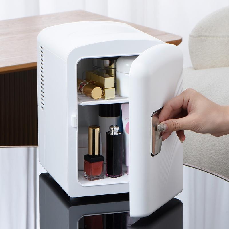 Mini Fridge 4L/6 Can Portable Cooler & Warmer for Skincare, Car, Home