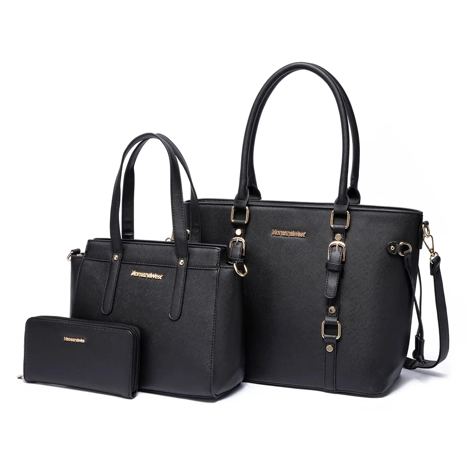 Montana West 3PCS Purses for Women Tote Bag and Wallet Set Shoulder Satchel Handbags