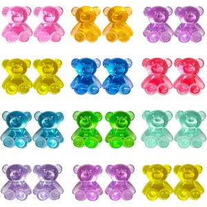 310 Pcs Mini Resin Animals, Counting Bears, Mini Resin Figures for Kids, Miniature Figurines, Tiny Resin Animals to Hide, Mini Teddy Bears Bulk