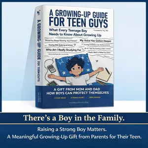 Bedside Books for Teen Boys | A Guide to Emotional Growth, Mental Wellness, and Healthy Puberty Development | A Must-Read for Growing Up