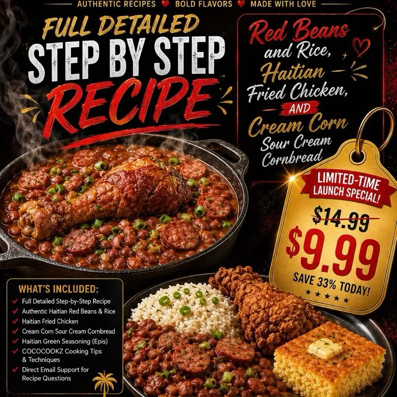 COCOCOOKZ Authentic Red Beans & Rice Dinner Recipe