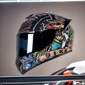 Motorcycle Helmet Full Face Unisex Warm Safety All-Season Rider Electric Bike Motorcycle Full Face bicycle helmet Santa Claus Motorcycle Helmet Cover Adjustable Football Helmet Chin Strap Mint Hero Wakeboard Helmet f7  helmet