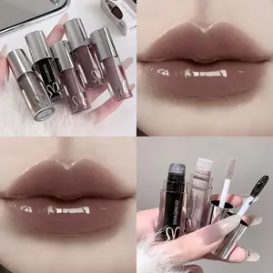 Soft And Lightweight Lip Gloss, Translucent Color, Watery Lip Plumper, Moisturizing Full Lips, Suitable Daily Use, Performances, Parties, Gatherings, All Skin Tones, Perfect Gift Women, Ideal Choice Autumn And Winter