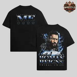 [WWE] Roman Reigns Tribal Chief Graphic T-Shirt Acknowledge Me WWE Shirt, Bloodline Wrestling Legend Tee, Pro Wrestling Fan Merch, Vintage Streetwear Oversized Tee, Wrestling Fans Gift Unisex, WWE Event Outfit Unisex