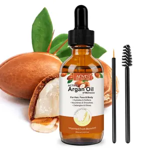 Aliver Multipurpose Argan Oil for Hair, Nourish the Scalp&Skin, Unisex (60ml) Nourishing Shine Drops Strengthening Serum Haircare