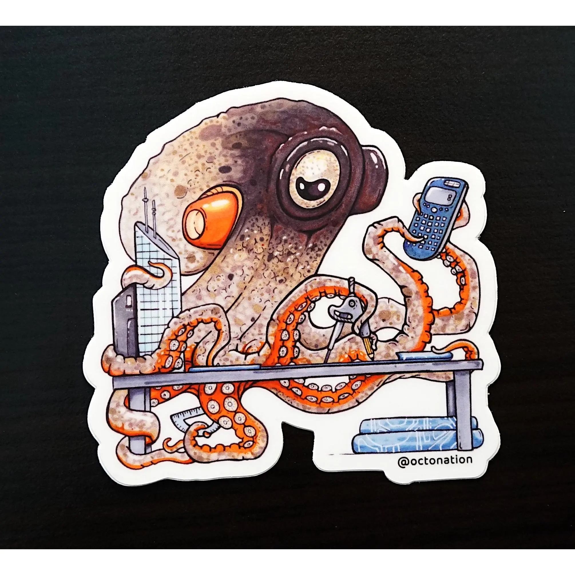 STEM Series: Gloomy Octopus Math Sticker