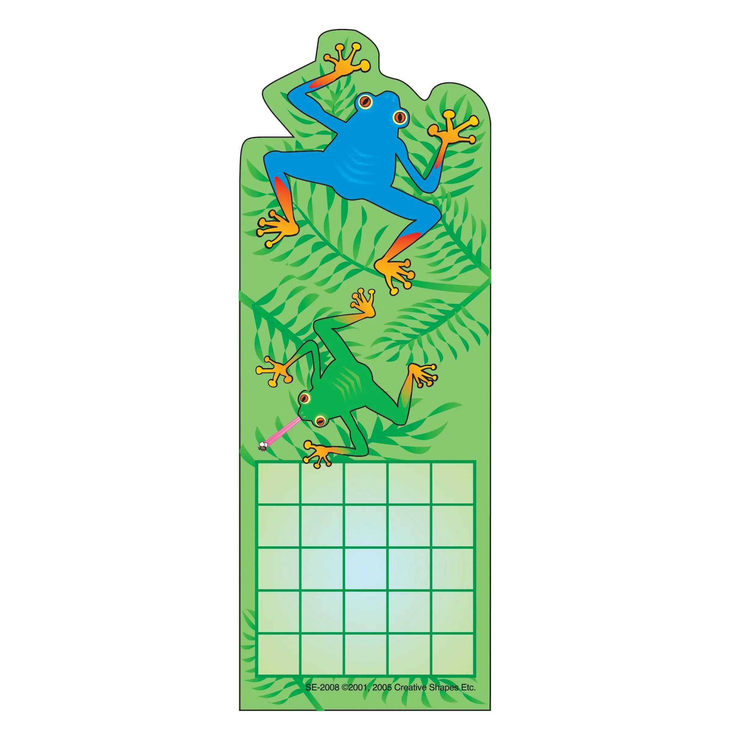 SHAPES ETC. Personal Incentive Chart - Tree Frog, 2 3/4" x 7 1/2", 24 per Package, for Tracking Daily Reading Goals (Office & School Educational Supplies)