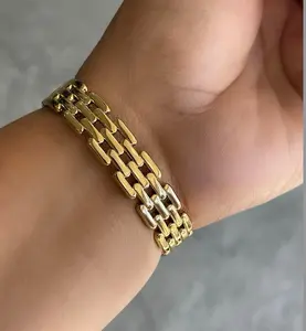 Caged Gold Bracelet 7.5"