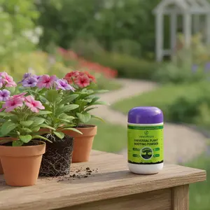 Premium Rooting Hormone Powder | Natural Plant Growth Enhancer | Easy to Use Fertilizer for Healthy Roots | Fast Root Development for Cuttings & Transplants | Organic Garden Starter