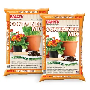 Michigan Peat Company BACCTO Container Planting Mix & Starter, 1.5 Cu Ft, 2 Pack