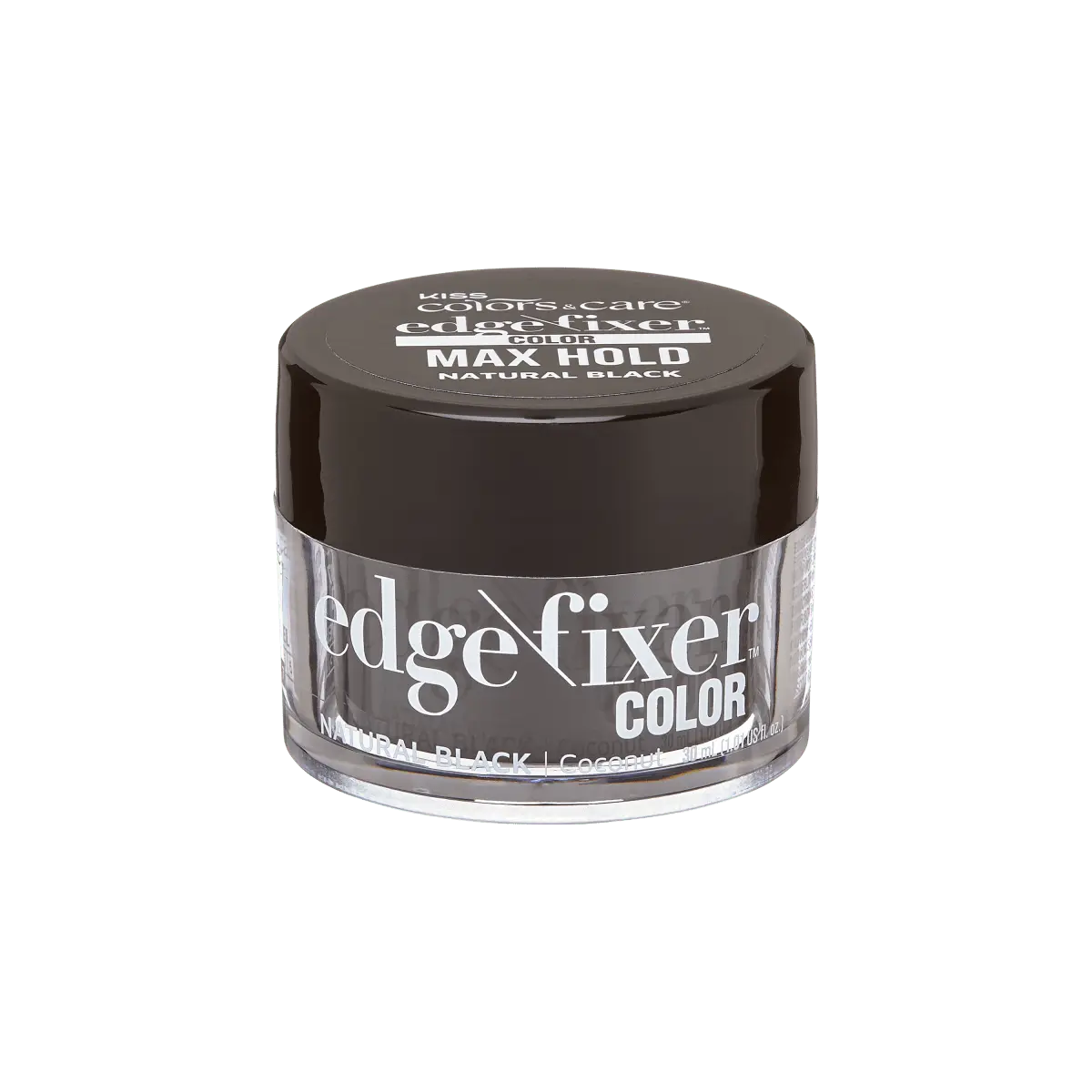 Kiss Colors & Care Edge Fixer Color 30ml - Natural Black Kiss Colors & Care Edge Fixer Color 30ml - Natural Black