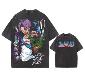 Dragon Ball Z Future Trunks Graphic T-Shirt, Vintage Washed Unisex Tee, Capsule Corp Anime Apparel, Future Trunks Manga Streetwear, Oversized DBZ Shirt