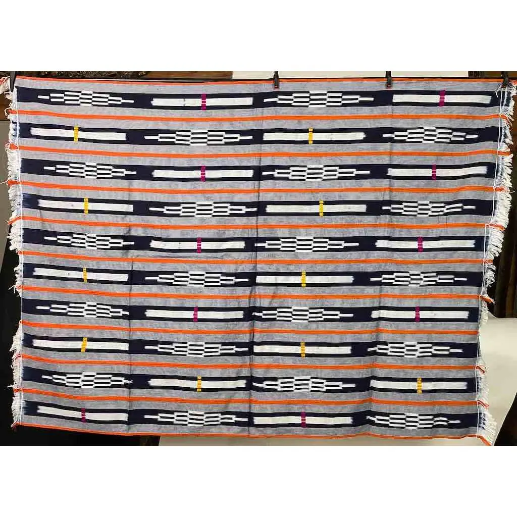 Baule African Cloth Textile "Wrapper" | 62 x 46"