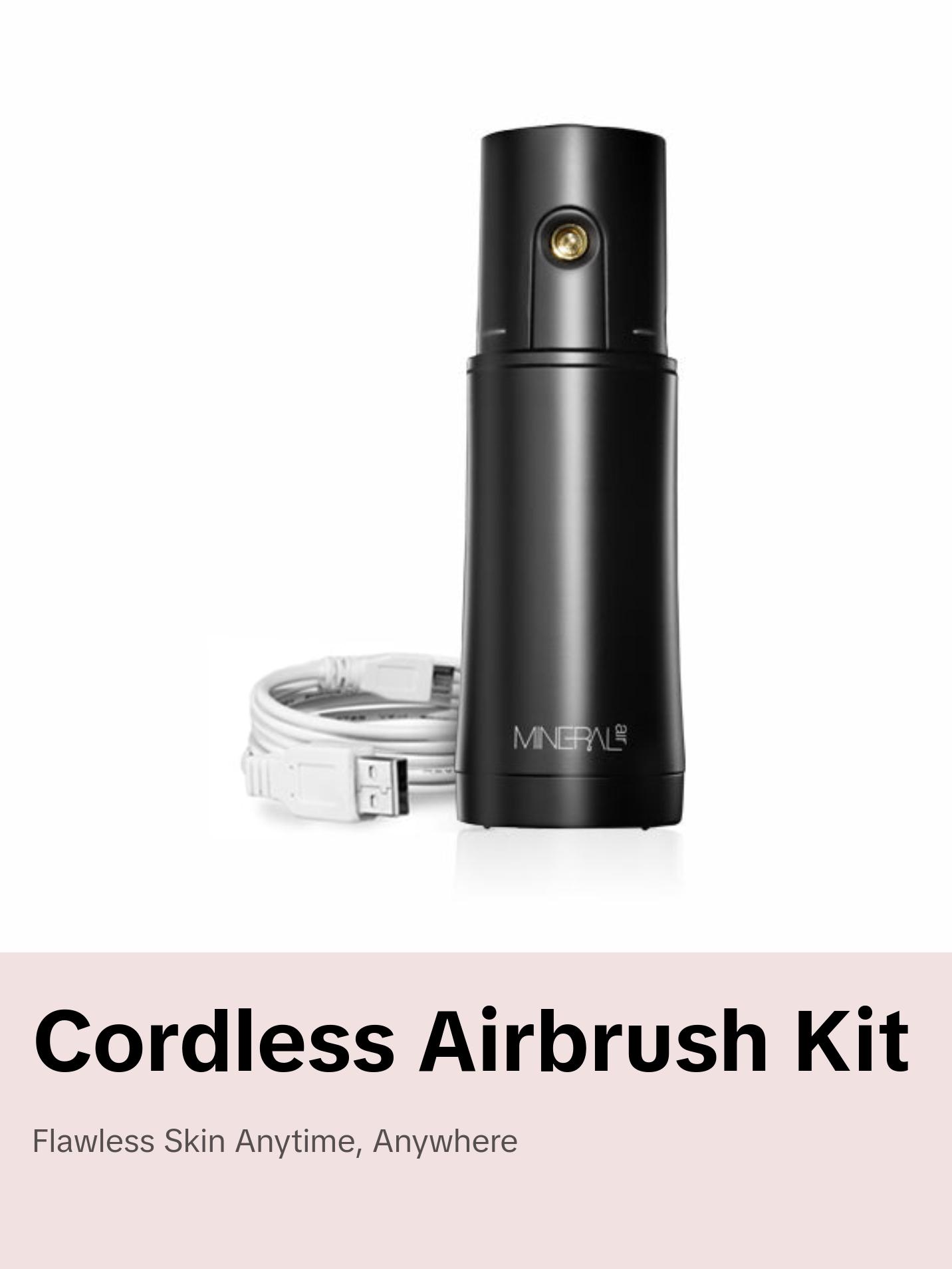 AirMist Device - Clean Micronized Mineral Makeup Airbrush Device, Cordless, Portable, Lightweight