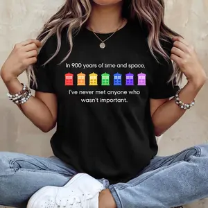 Pride Rainbow Police Box Shirt, 11th Doctor Quote, Doctor Who Parody, LGBT Pride Month T-shirt