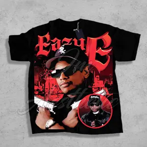 ARMILY STORE Limite Eazy E NWA Compton Shirt, Hip Hop Rap Legen T-shirt Bootleg rap tee unisex