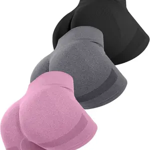 Black Gray Pink 3 Pack Biker Shorts for Women Comfortable & Stylish Athletic Wear