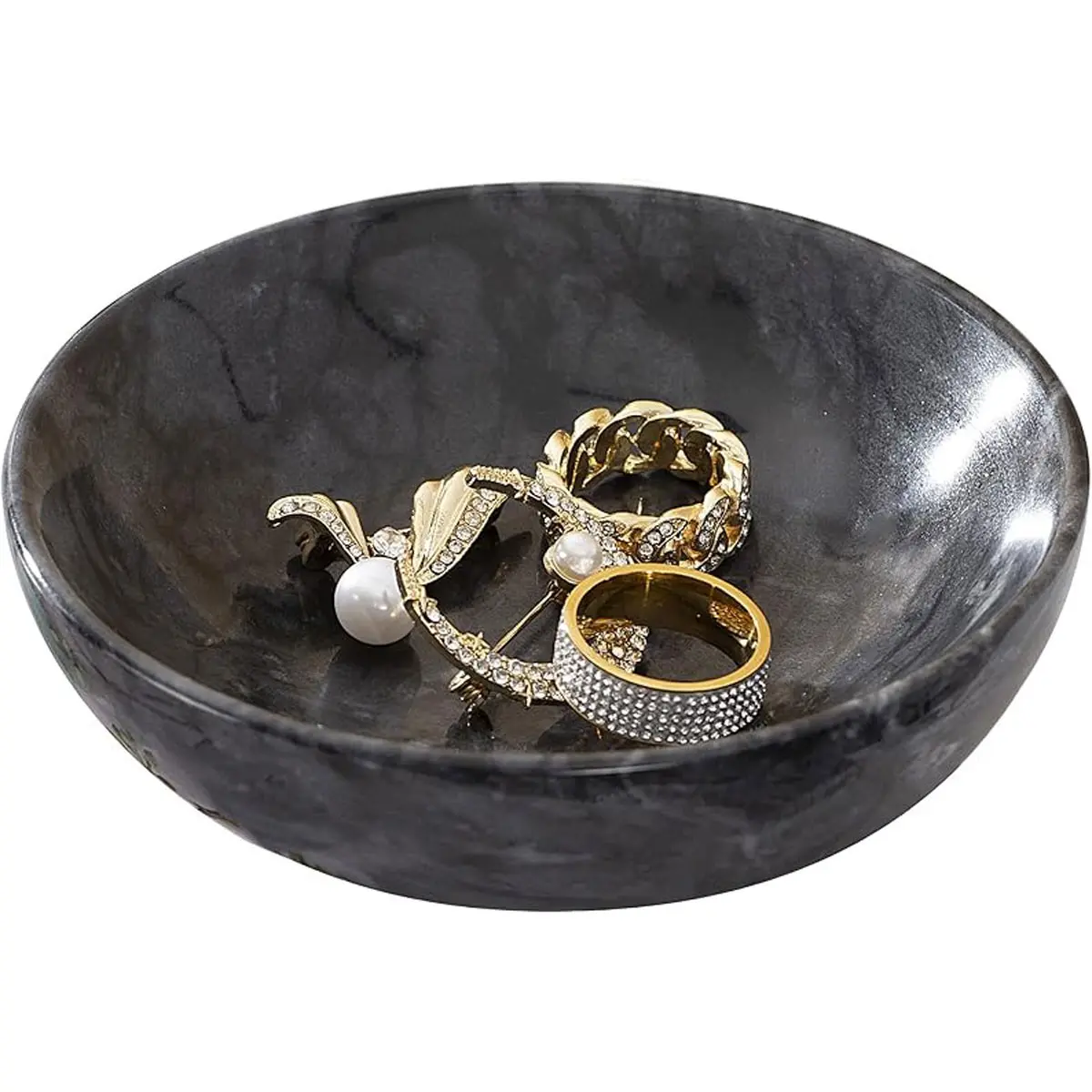 Marble Jewelry Trays, Elegant Marble Material, Perfect for Organizing Jewels, Durable, Stylish & Compact Design, Ideal Gift Choice, Organizer